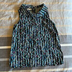 Talbots, Petite S, Sleeveless Foldover Collar Top